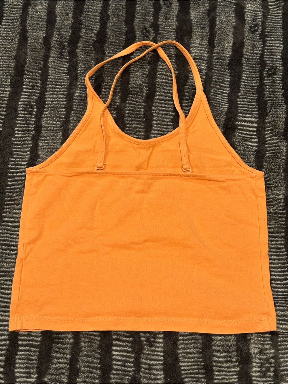 American Eagle Outfitters Orange Crisscross Strap Crop Tank - Picture 2 of 4